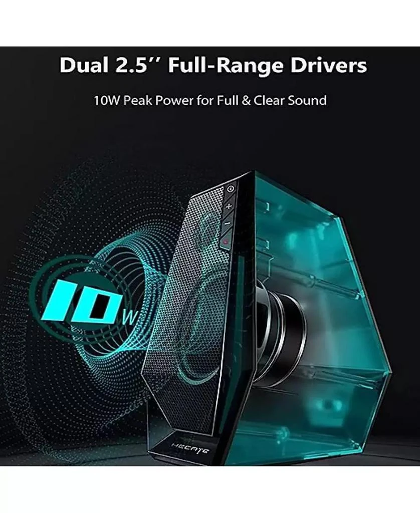 Edifier G1500 Computer Speakers, Hecate Gaming Speakers with RGB, Bluetooth 5.3, Black 2