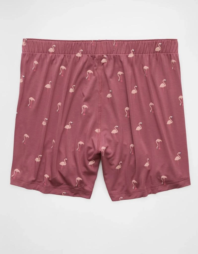 AE AEO Men's Flamingos Slim Knit Ultra Soft Boxer Short 4