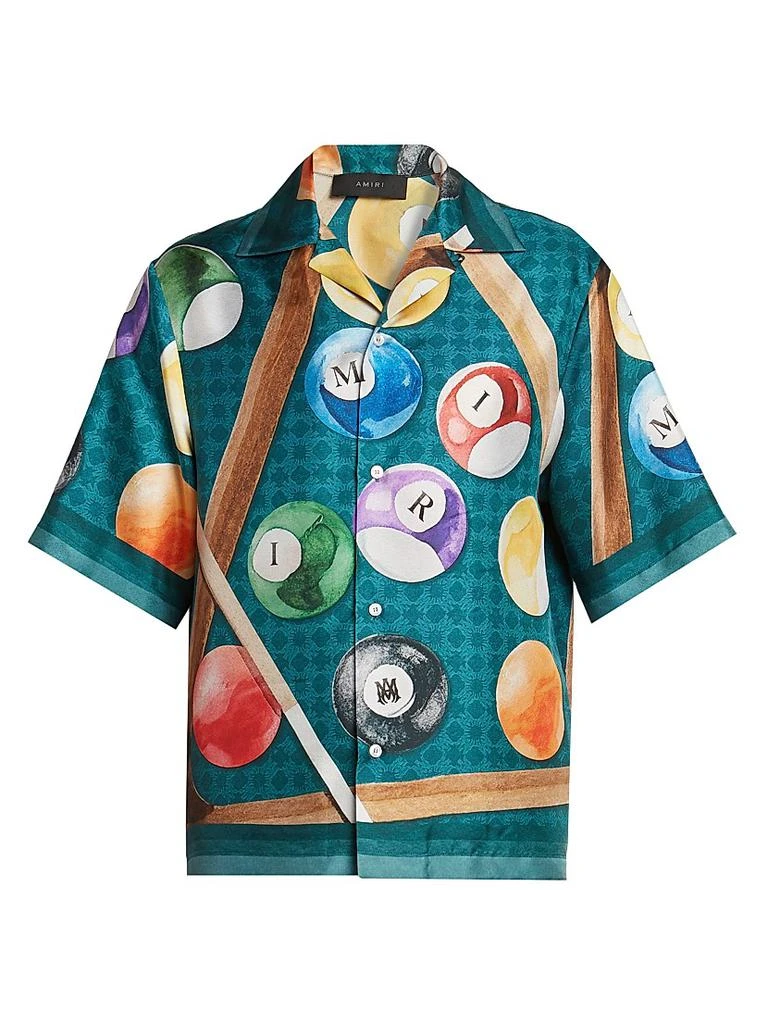 AMIRI Billiards Silk Bowling Shirt 1