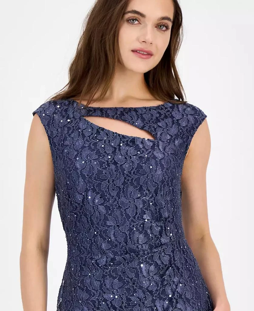 Connected Women's Sequined-Lace Sheath Dress 9