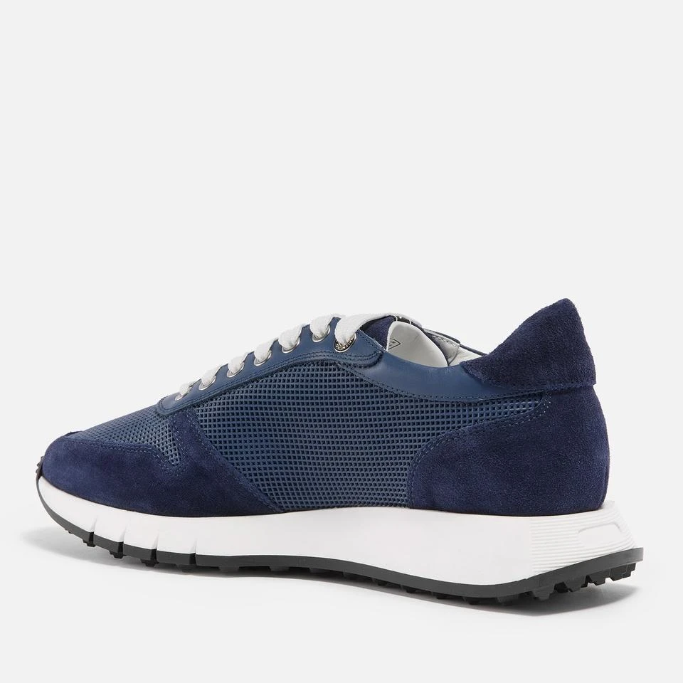 Valentino VALENTINO MEN'S ARES LEATHER AND SUEDE RUNNING STYLE TRAINERS 2