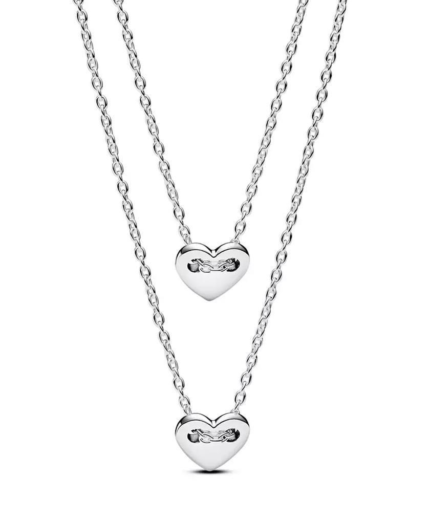 PANDORA Forever Always Splittable Heart Collier Necklaces