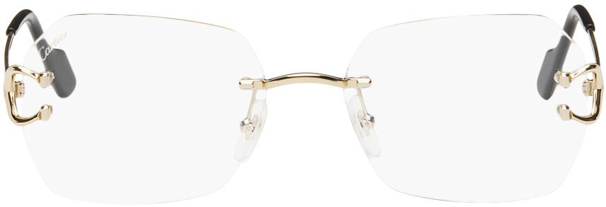 Cartier Gold Rimless Glasses