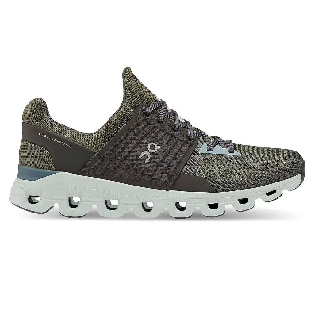 On On Cloudswift 41.98461 Sneakers Men's Olive Thorn Lace-Up Athletic Running Shoes
