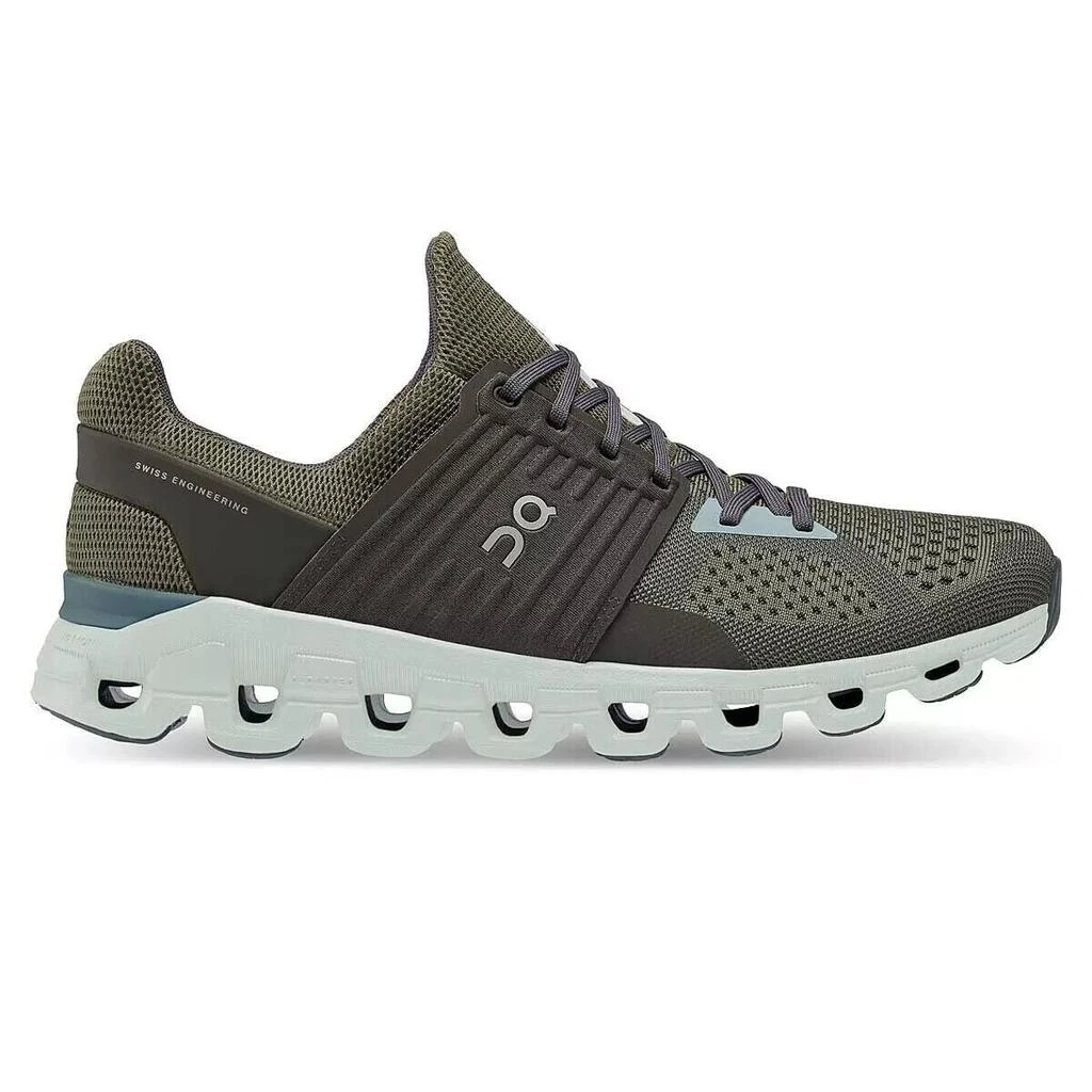 On On Cloudswift 41.98461 Sneakers Men's Olive Thorn Lace-Up Athletic Running Shoes 1