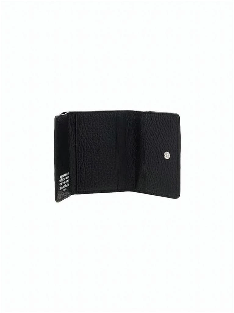 MAISON MARGIELA Compact Tri-Fold Wallet with Textured Leather 3