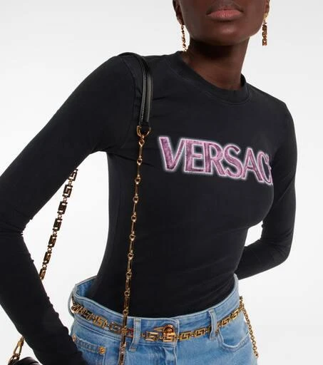 Versace Goddess logo long-sleeve T-shirt 4