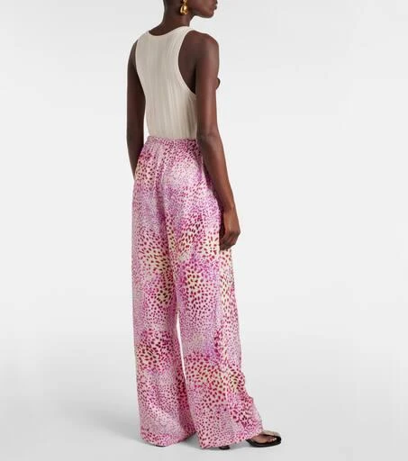 Dries Van Noten Jacquard wide-leg pants 3