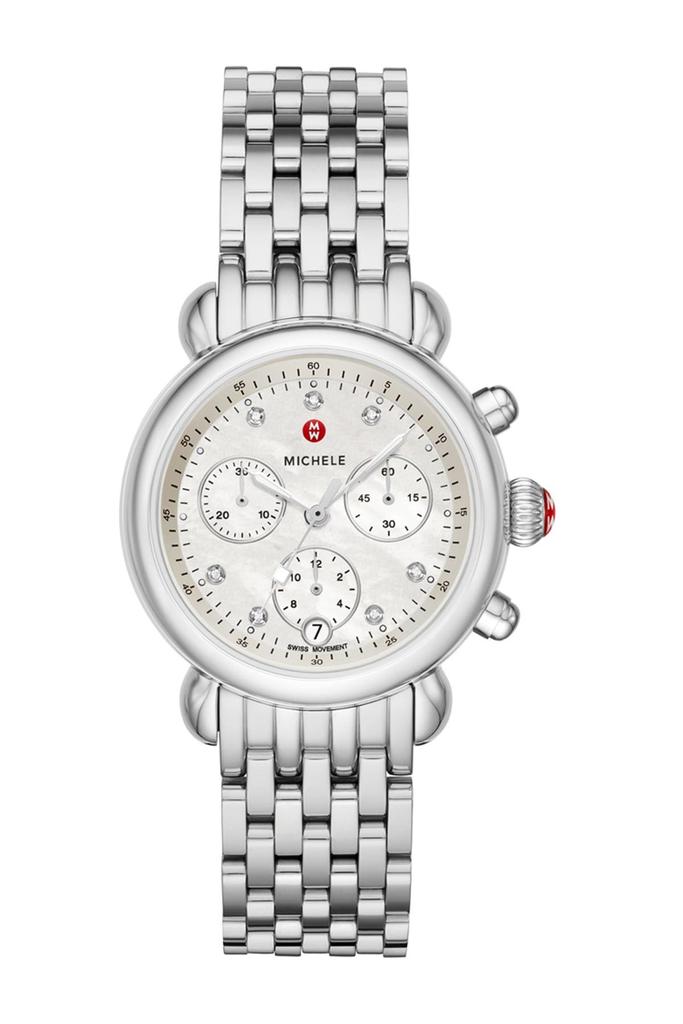 MICHELE Women's Stainless CSX36 Watch, 36 MM - 0.02ctw