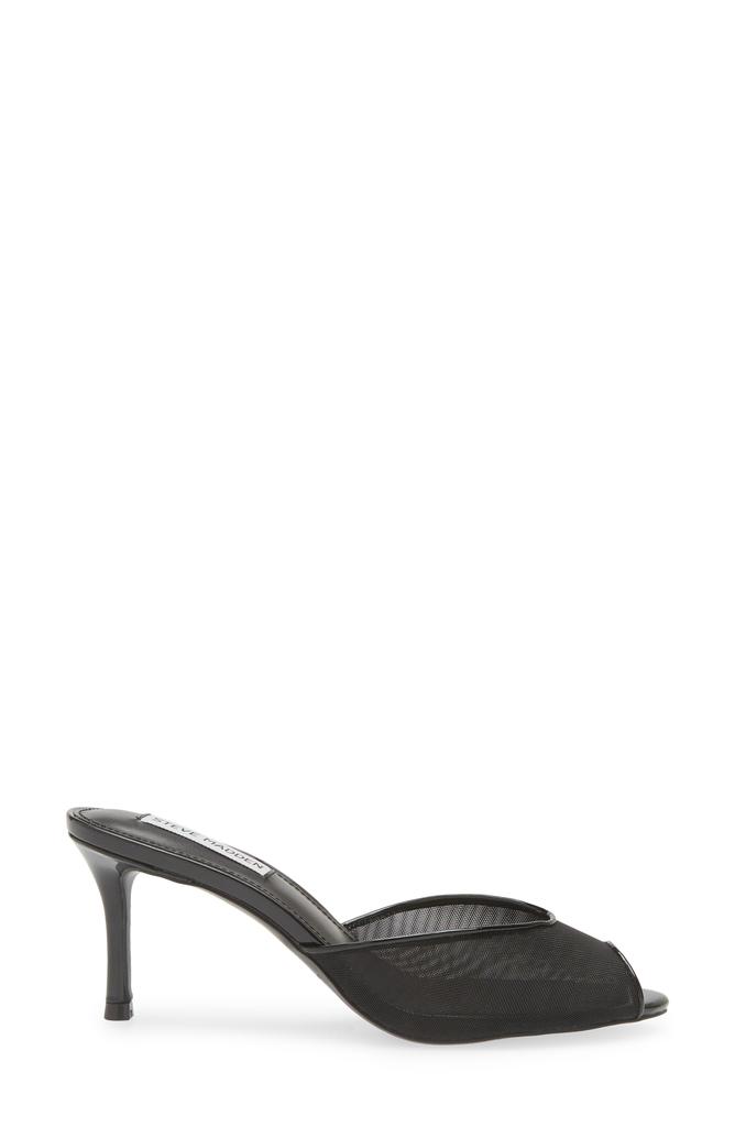 【Steve Madden】Rowe Peep Toe サンダル Steve Madden Rowe Peep Toe Sandal Black 6 - Slippers