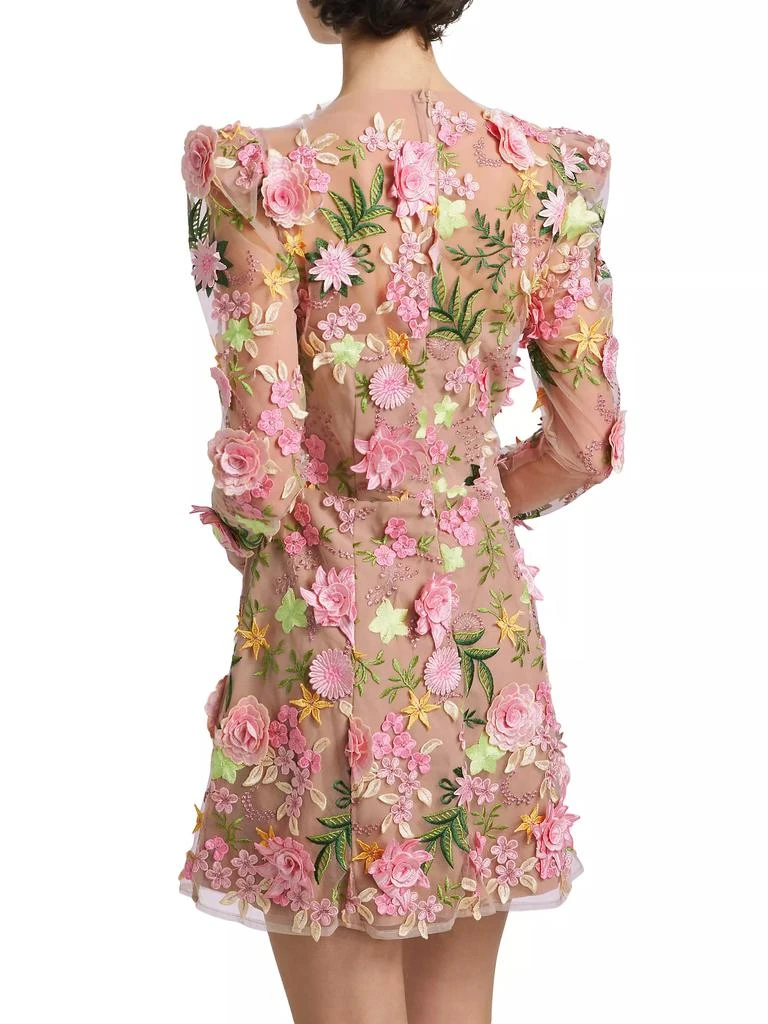 Elliatt Aella Floral Appliqué Minidress 5