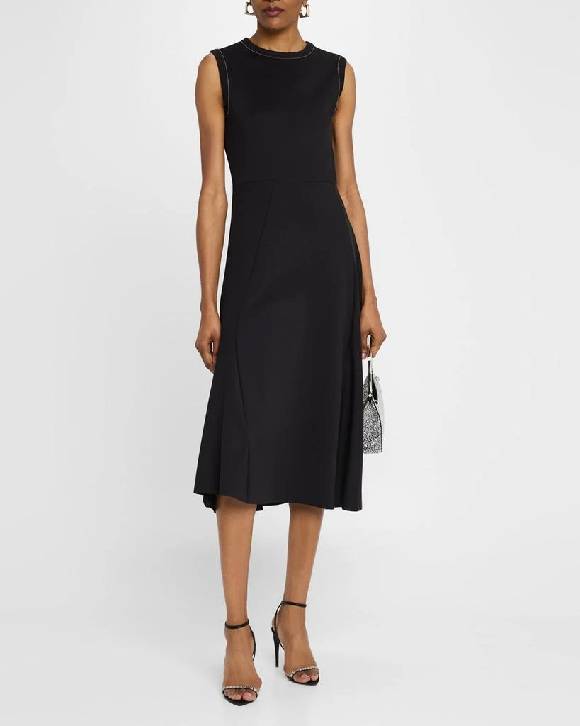 Fabiana Filippi Sleeveless A-Line Scuba Midi Dress 2