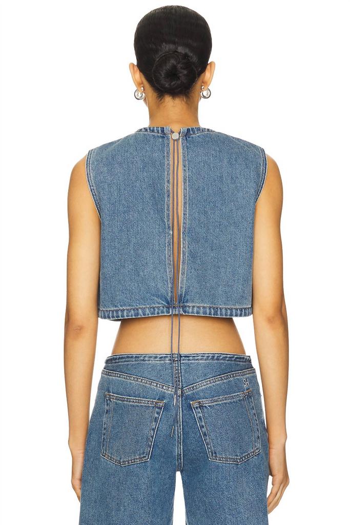 Still Here Still Here - Cool Denim Crop Top