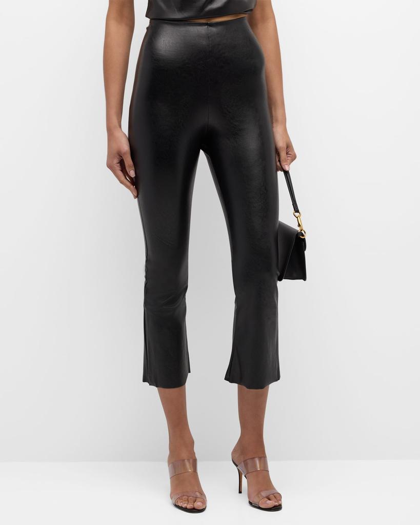 Commando Faux Leather Cropped Flare Pants