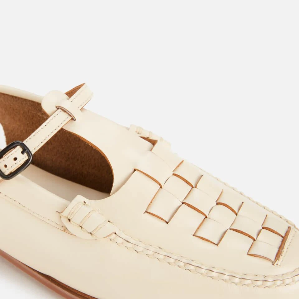 undefined HEREU WOMEN'S ROQUETA LEATHER SLINGBACK FLATS 4