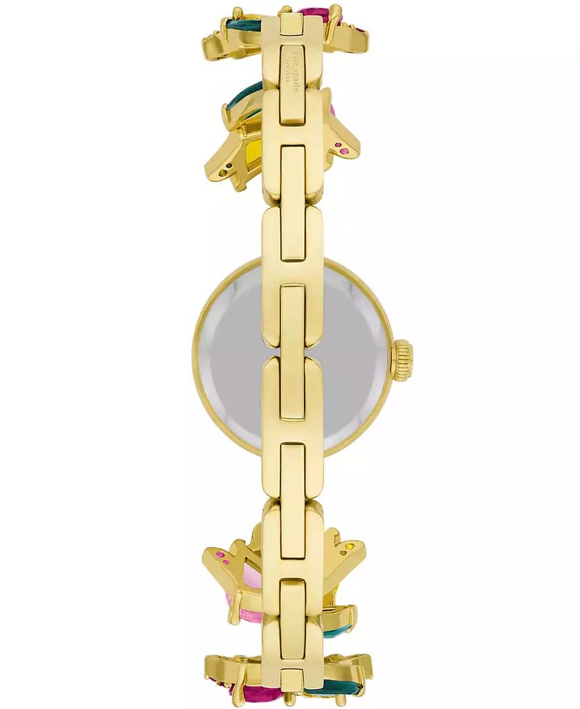 Kate Spade Women's Monroe Three Hand Quartz Gold-Tone Stainless Steel and Brass Watch 24mm
