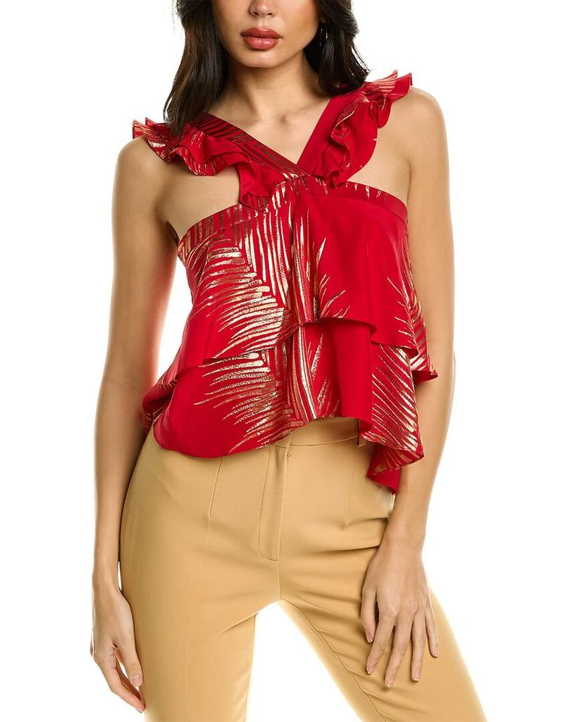 Adriana Iglesias ADRIANA IGLESIAS Viena Silk-Blend Top 1