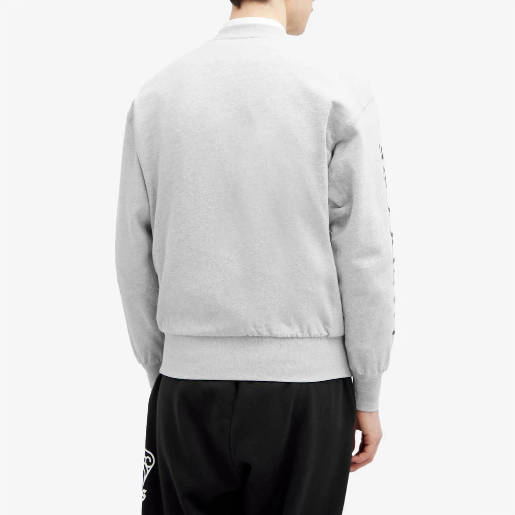 Aries Aries College Cross Grain Crew Sweat 3