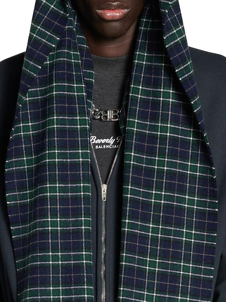 Balenciaga Unity Sports Icon Scarf Zip-Up Oversized Hoodie