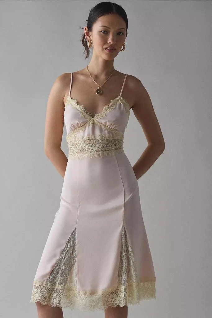 Shop Kimchi Blue Dipped In Lace Satin Slip Midi Dress on Sale at  BeyondStyle  Get 50% Off Kimchi Blue Dipped In Lace Satin Slip Midi Dress  with Limited-Time Flash Deals, Exclusive