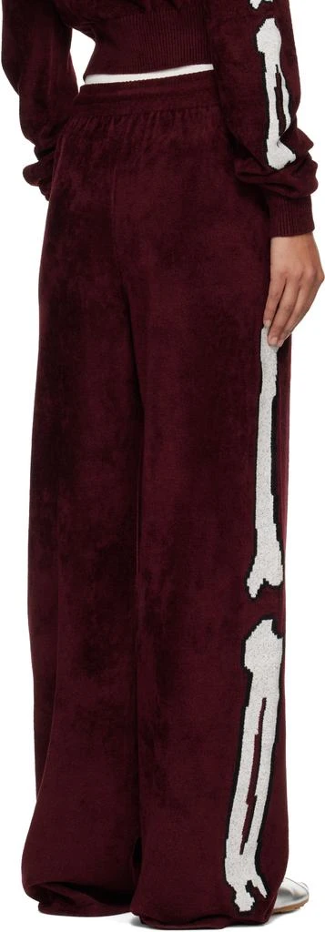 AMIRI Burgundy Bones Track Pants 3