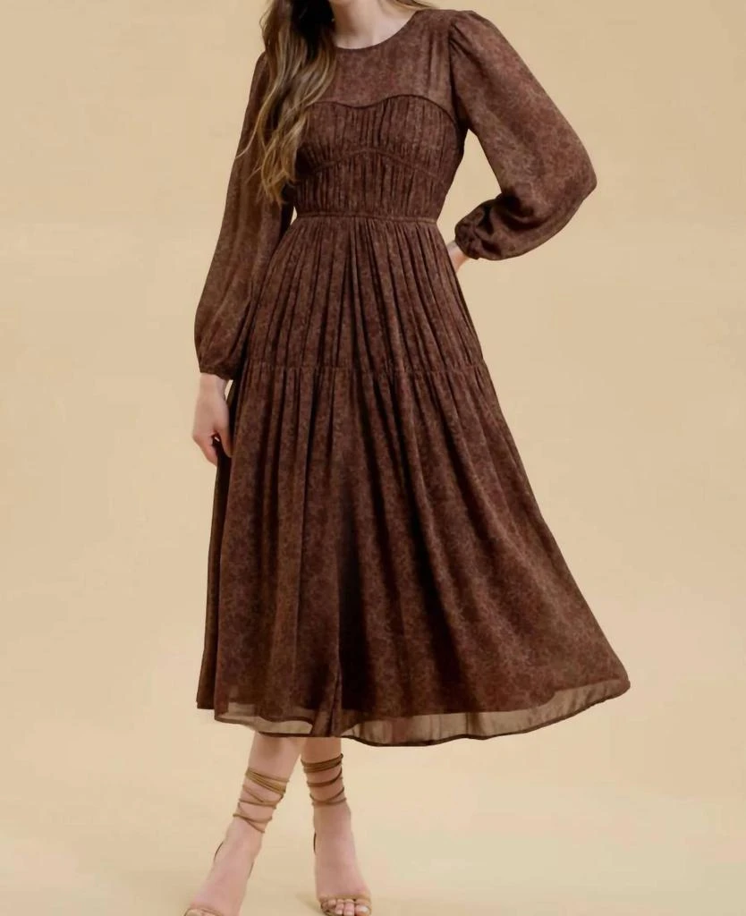 chinese dress ladies Dark Burgundy Ruched Mesh One Shoulder Maxi Dress main image 0