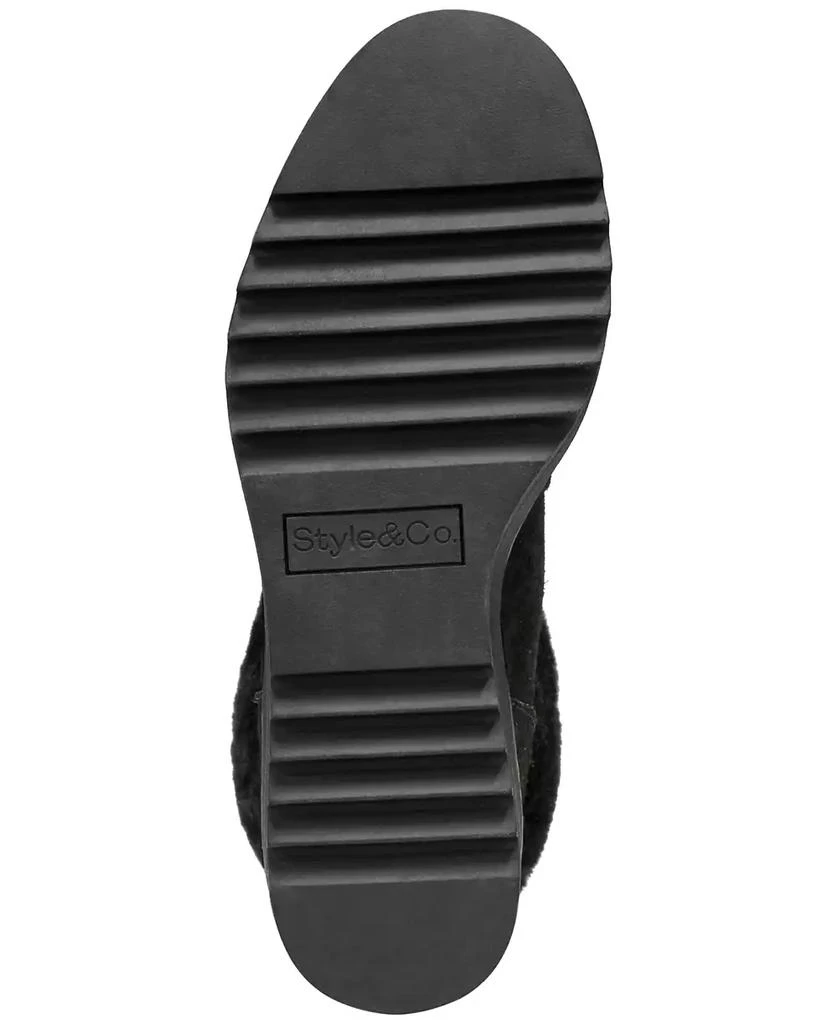 Style & Co Women's Iggyy Lace-Up Wedge Boots, Created for Macy's 5