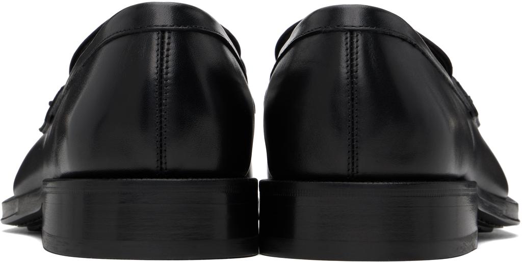 Salvatore Ferragamo Black Gancini Ornament Loafers