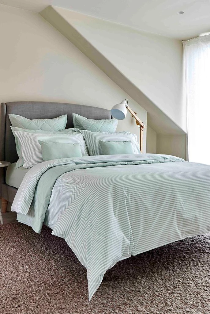 Christy Lerwick stripe 100% cotton percale super king duvet set 2