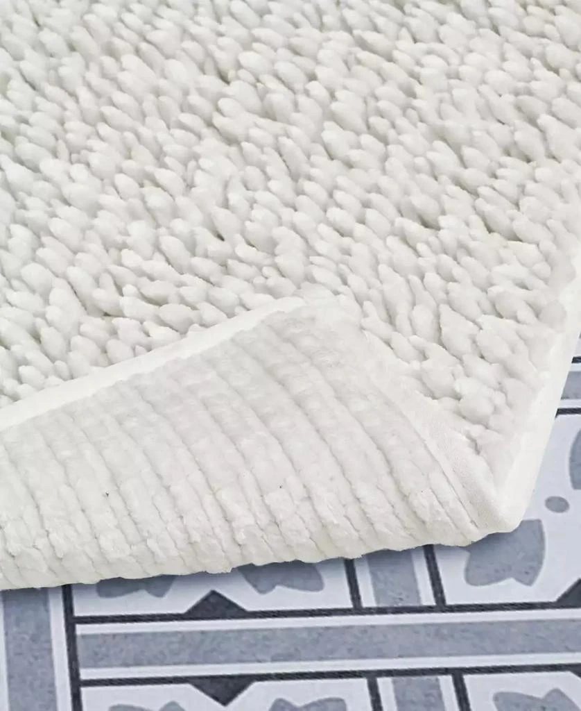 Laura Ashley Butter Chenille 2-Pc. Bath Mat Set 5