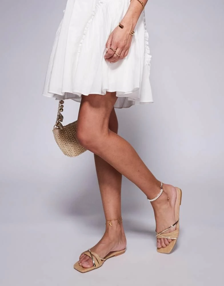 Simmi London Saffy Wide Fit square toe flat sandals in beige On Sale Now with Up to 10% Off | Discover Exclusive Deals & Savings at BeyondStyle Authentic Simmi Wide Simmi London Saffy Wide Fit square toe flat sandals in beige On Sale Now with Up to 10% Off | Discover Exclusive Deals & Savings at BeyondStyle Authentic Simmi Wide