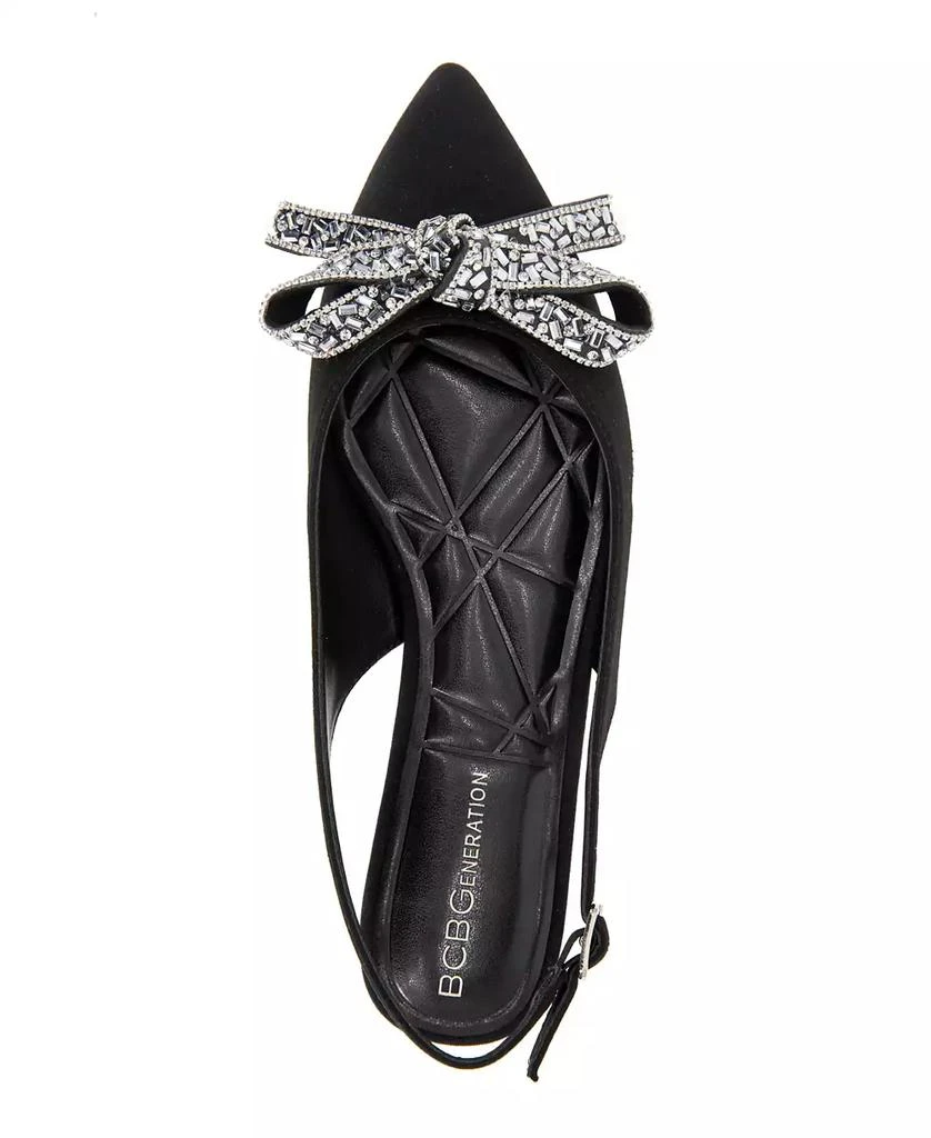 BCBG Women's Katly Pointed Toe Slingback Flats 4