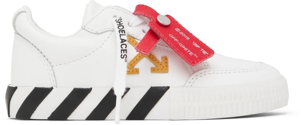 Off-White Kids White Vulcanized Leather Sneakers
