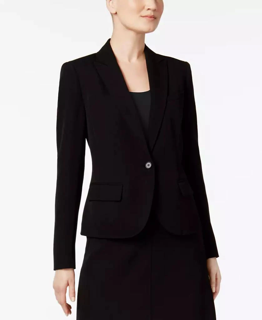 Anne Klein Missy & Petite Executive Collection Single-Button A-Line Skirt Suit, Created for Macy's 3