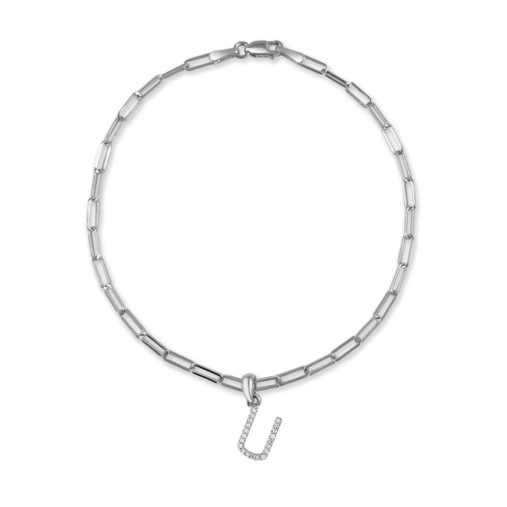 Sabrina Designs 14k White Gold & Diamond Initial Link Bracelet 14