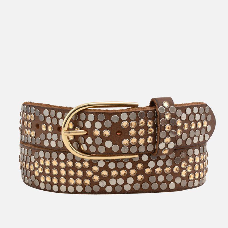 Amsterdam Heritage Alissa | Embellished Studded Leather Belt