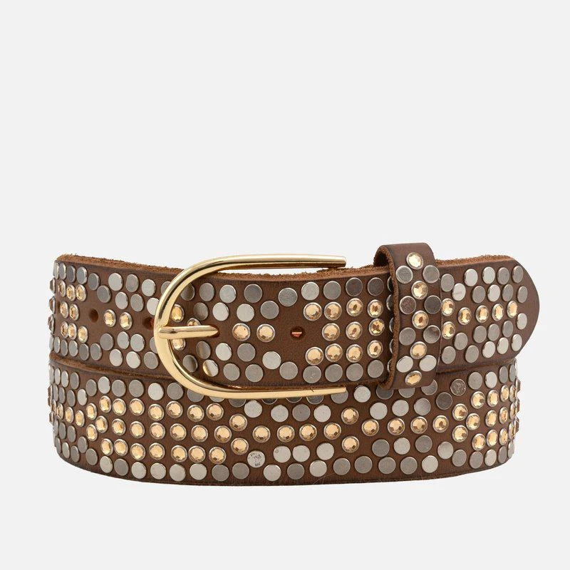 Amsterdam Heritage Alissa | Embellished Studded Leather Belt 1