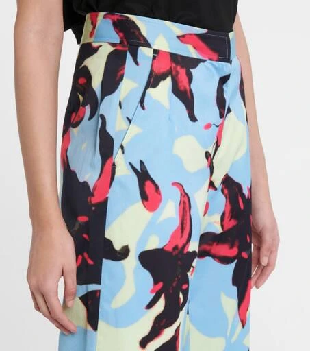 Dries Van Noten Floral wide-leg satin pants 5
