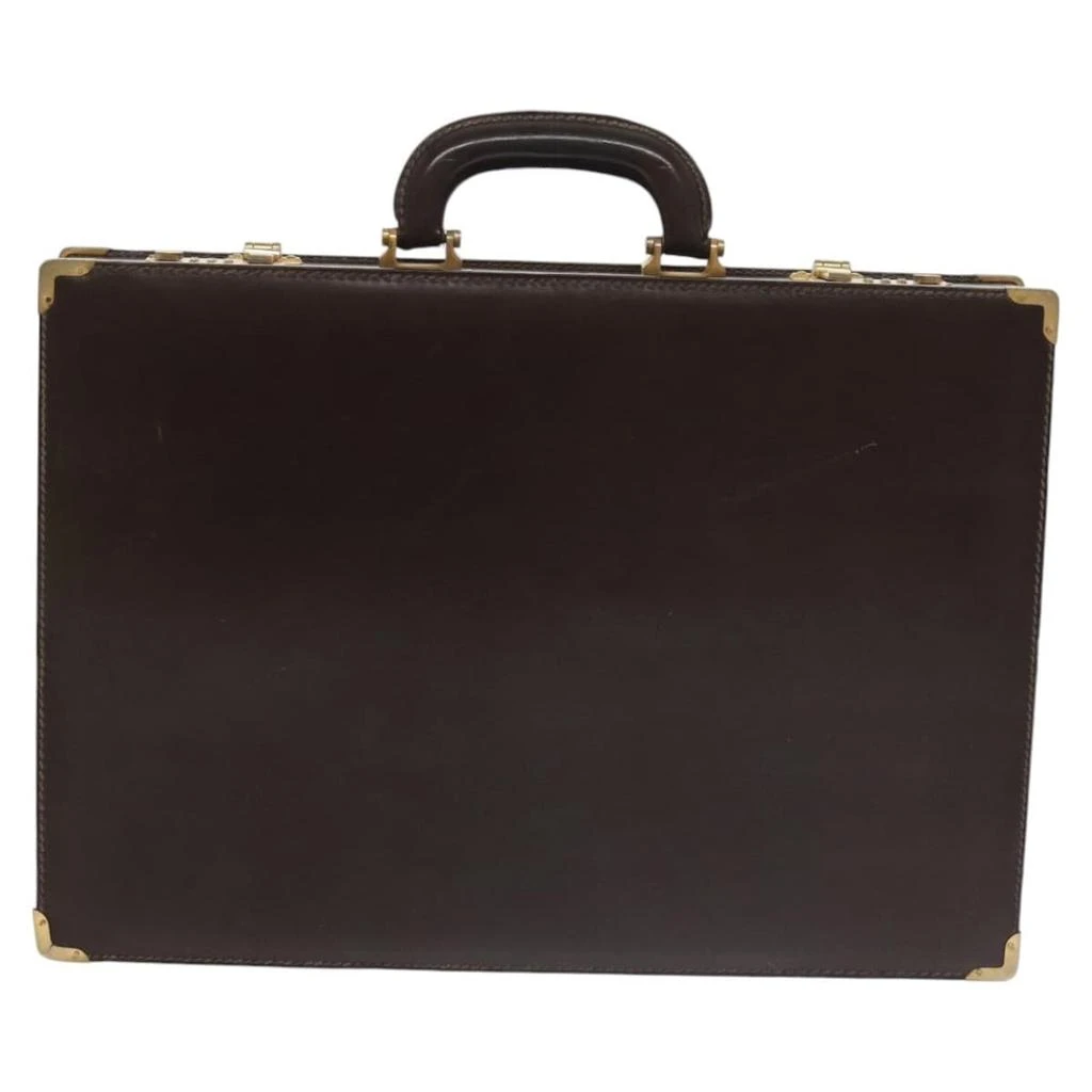 Loewe Anagram Business Leather Leather Briefcase Bag (Pre-Owned) 2