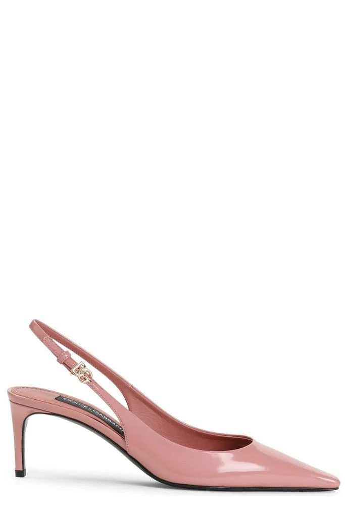 Dolce 
Gabbana Dolce 
Gabbana DG Logo Plaque Slingback Pumps 1