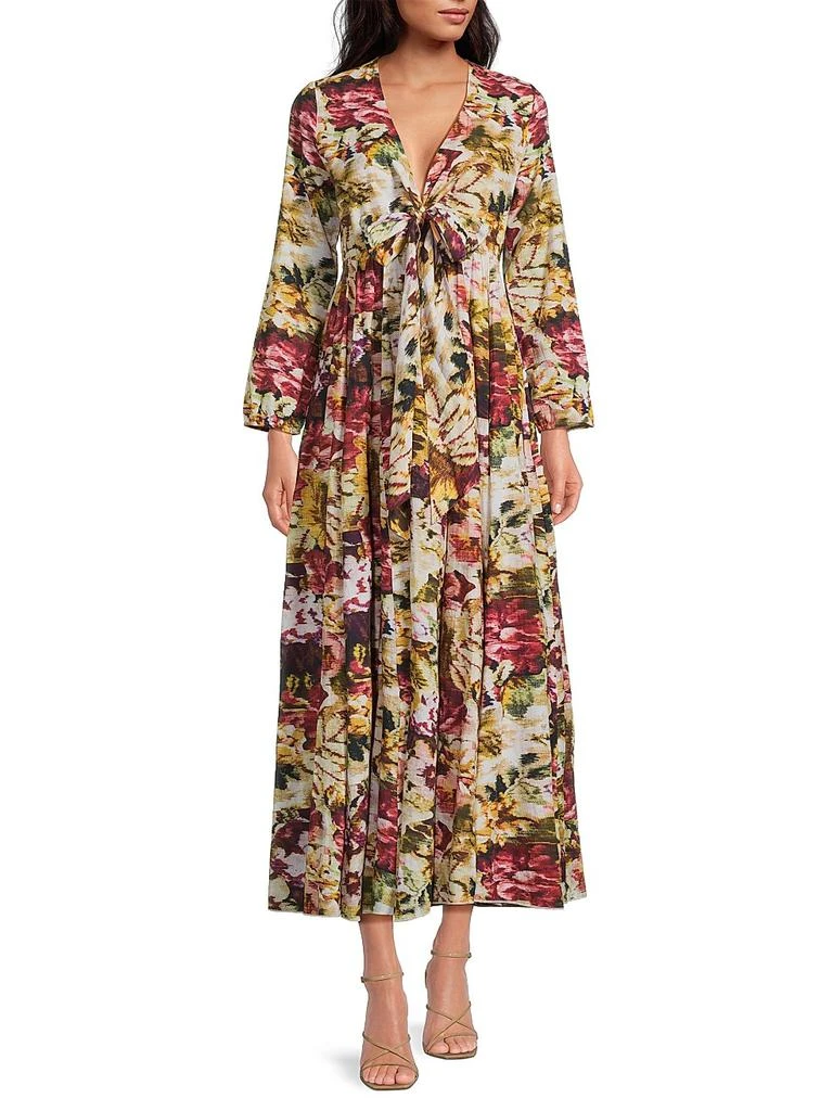Ro's Garden Angela Floral Cotton Maxi Dress 2