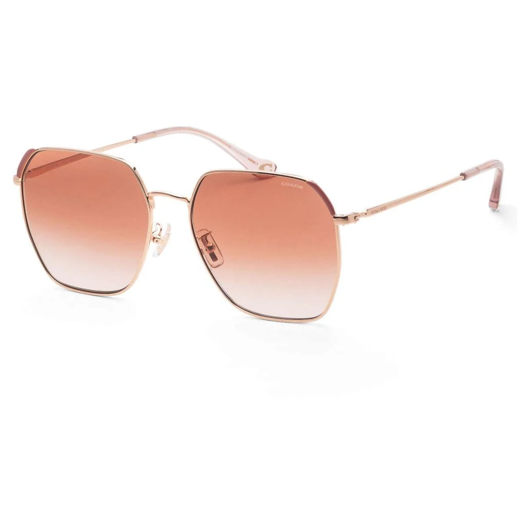 Coach Coach Women's Rose Gold Irregular Sunglasses 1