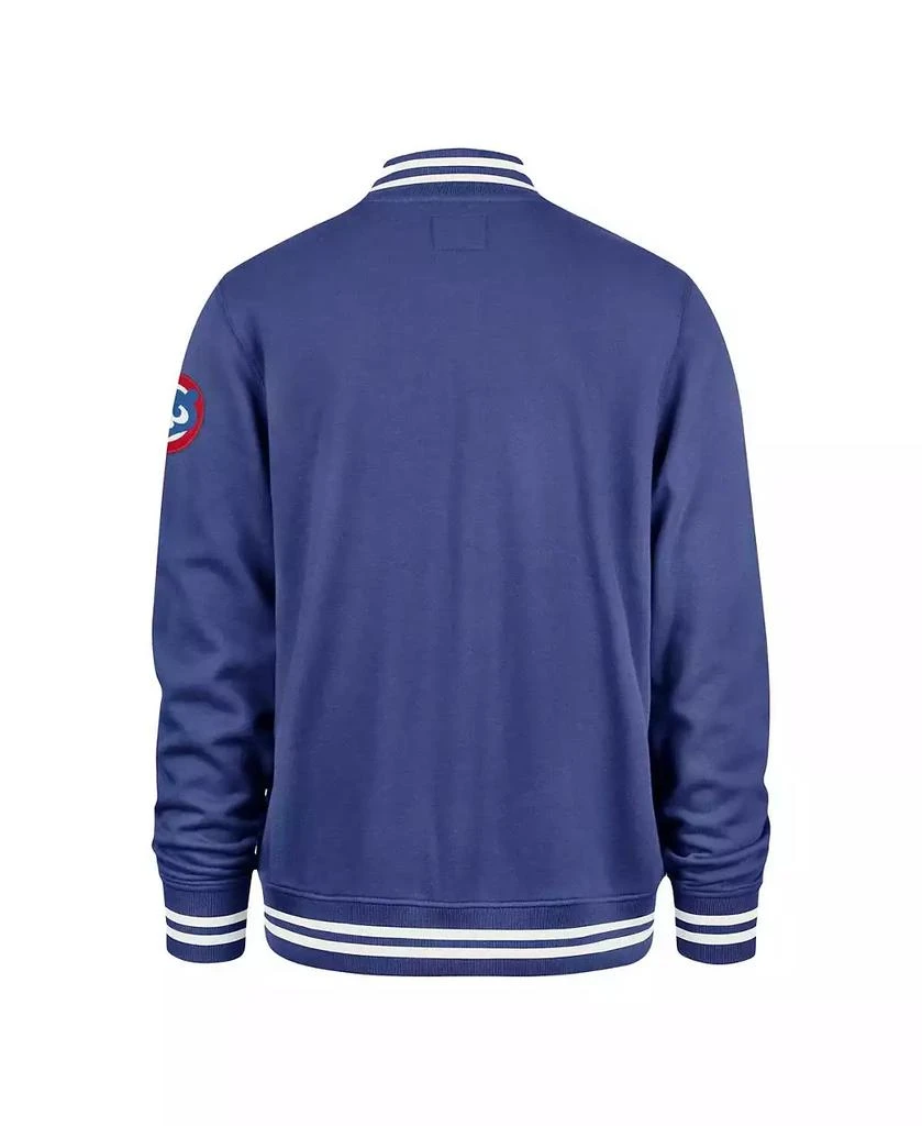 '47 Brand Men's Royal Chicago Cubs Wax Pack Pro Camden Full-Zip Track Jacket 3