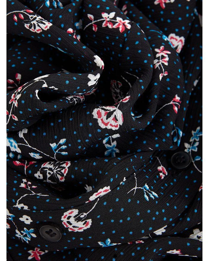 HOBBS LONDON Pearl Printed Tie Waist Dress 6
