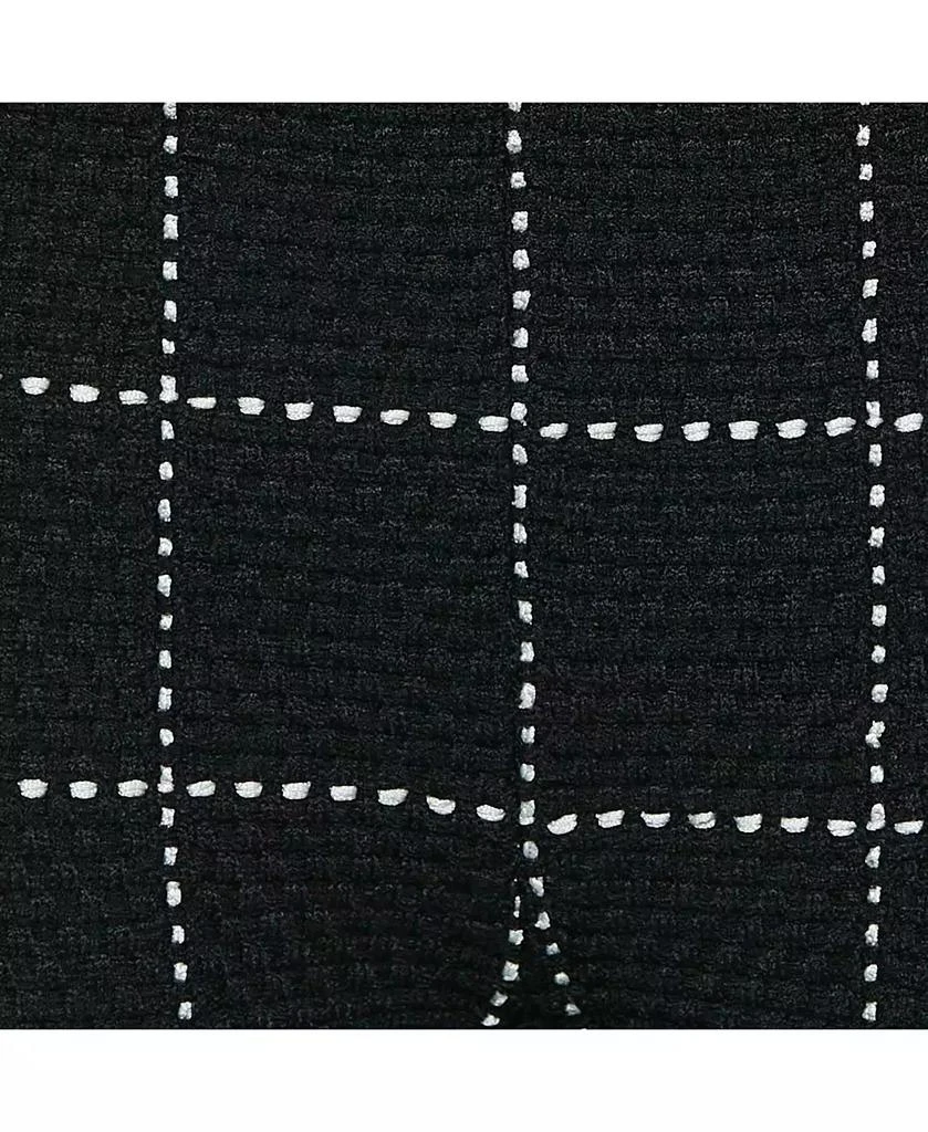 Pre-Owned Balmain Women's Black Patterned Knit Chain Strap Detail Jumpsuit 5