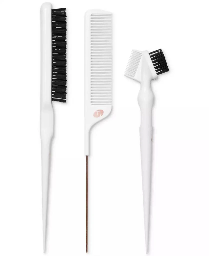 T3 Detail Set with Pintail Comb, Edge Brush, and Teasing Brush, 3 Piece 1
