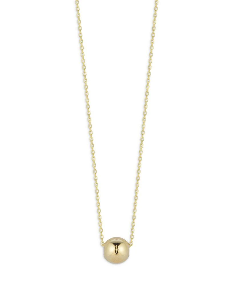Alberto Amati 14K Yellow Gold Small Polished Ball Pendant Necklace, 16" 1