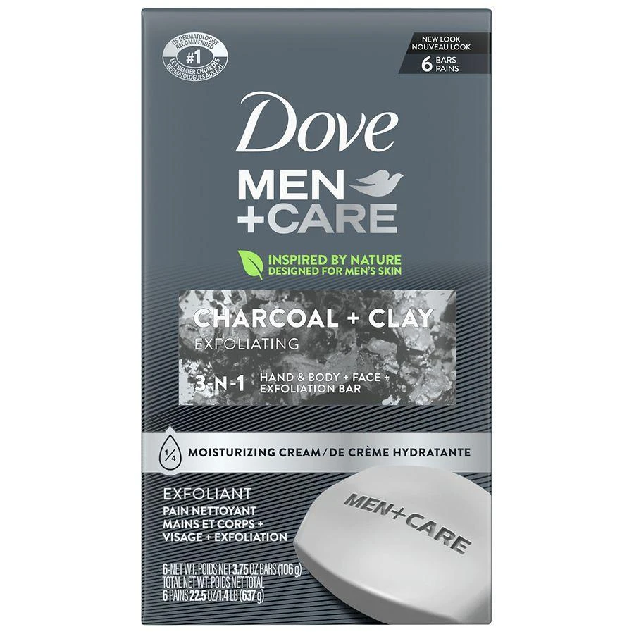Dove Body and Face Bar Charcoal + Clay 1