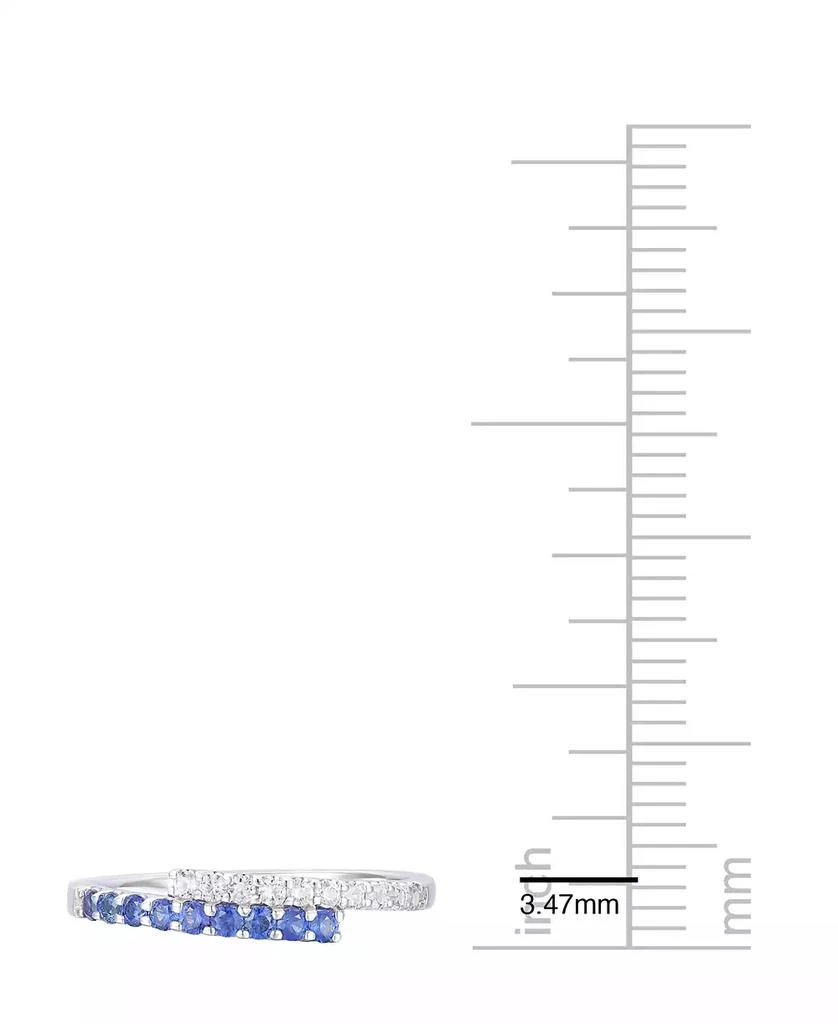 Macy
s Lab-Grown Ruby (1/4 ct. t.w.)
White Sapphire (1/5 ct. t.w.) Ring in 14k Gold Over Sterling Silver (also in Sapphire
Emerald) 5
