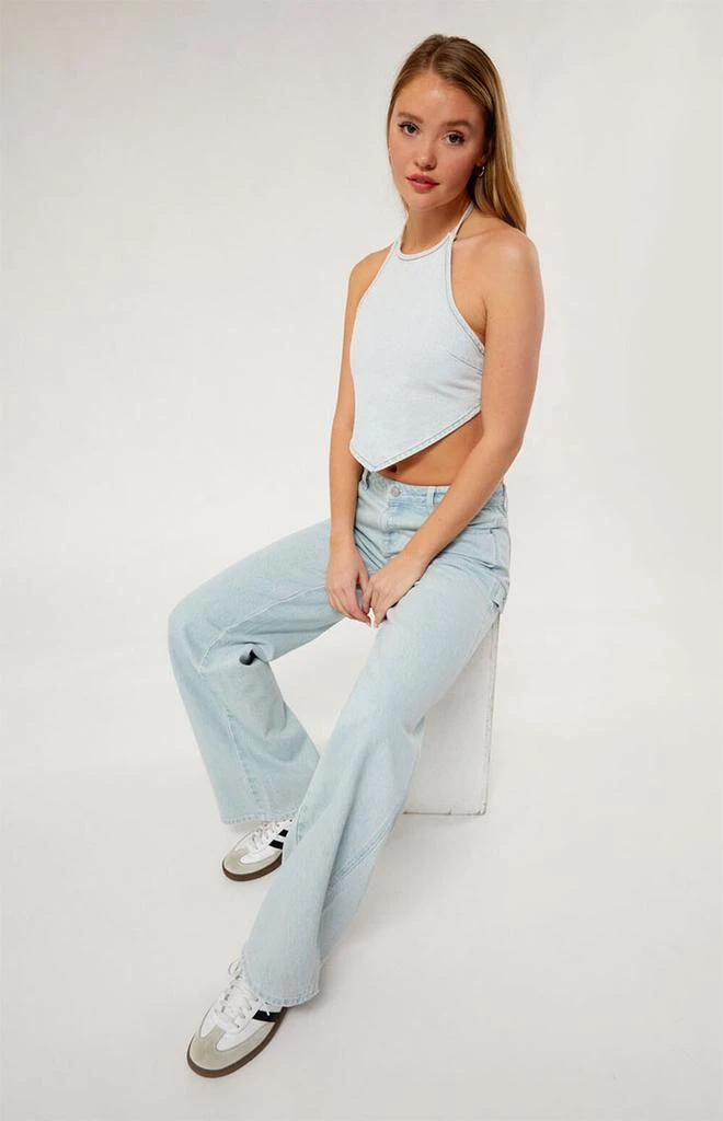 PacSun Adelle Denim Bandana Top 3